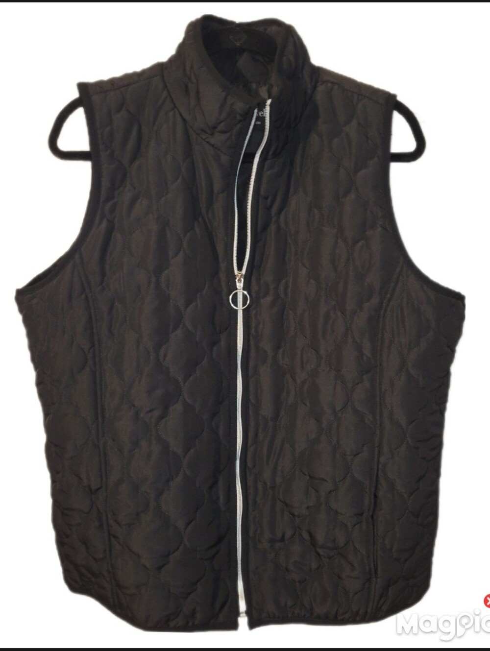 Jason Maxwell ogee/quatrefoil Quilted Vest Lg Black Outwear Collection